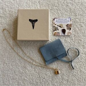 {Merewif} Gold Holmes Necklace Padlock Pendant